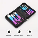 9-18pcs Set Professional Stainless Steel Manicure & Pedicure Kit Precision Nail Care with Travel Case with Nail Clipper Scissor - Image 6