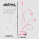 Nail LED UV Lamp for Drying Gel Nails Polish Clip-On Flexible Desk Mini Portable USB Nail Lamp UV Light Dryer for Manicure Salon - Image 6