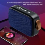 Wireless Mini Bluetooth Speaker with Fabric Design, TF Card Support, 3D Stereo Sound, Designed for Outdoor Use - Image 3