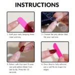 ARTAUG 24pcs Glossy Pink Press On Nails Medium Square Fake Nail Elegantstyle False Nail Full Cover Fake Nail For Stylish Women - Image 5