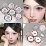 Natural Plump Highlighter Silky Smooth Fine Powder Texture Brightens the Face for Makeup Look - Image 2