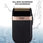 Kemei KM-2024 USB Charging Electric Shaver For Men Reciprocating Twin Blade Razor Shaver Beard Trimmer Shaving Machine - Image 3