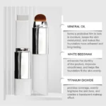 2-in-1 Color-Changing Foundation Stick Full Coverage Lightweight Moisturize Finish Base Makeup Dual-Ended with Detachable Brush - Image 4