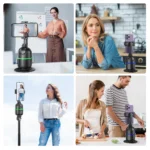 P03 Stabilizer 360°Auto Smart Face Tracking AI Gimbal Desktop Cell Phone Holder Tripod For Camera Smartphone Video Vlog Live - Image 6