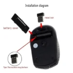 Portable 2.4G Wireless Mouse Optical 6 Buttons 1200DPI Mice For Computer PC Laptop Game Mouse - Image 2