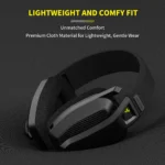 BINNUNE BW06 2.4GHz Wireless Gaming Headset with Mic for PS5 PS4 PC Mac Playstation Bluetooth Gaming headphone with Microphone - Image 5