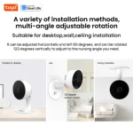 Tuya Smart 1080p Wi-Fi Smart Home Security Camera 2MP, HD,Real-time APP Alerts, 2-Way Audio, with Motion Tracking for Baby & Pet - Image 3