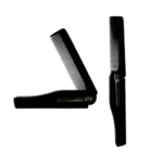 Foldable Combs Portable Travel Folding Head Hair Beard plastic Comb Fashion Men Women Handmade Massage Hair Brush with Clip - Image 2