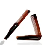 Foldable Combs Portable Travel Folding Head Hair Beard plastic Comb Fashion Men Women Handmade Massage Hair Brush with Clip - Image 4