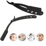Men Shaving Barber Razor Black Classic Folding Shaving Knife Armpit Hair Pubic Hair Shaver Stainless Steel Straight Razor Holder - Image 4
