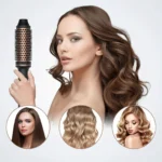 Valentine Gift Hair Curler Straightener Electric Hair Brushes Hot Comb Professional Curling Iron Heated Anti-Scald Thermal Brush - Image 2