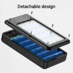 6*18650 Power Bank Battery Box Holder Dual USB Type C Charge Shell With camping lights for iPhone Huawei 18650 Battery Cases - Image 6