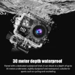 4K Ultra HD Action Camera 3MP 900mAh Underwater Waterproof Case Outdoor Sports Helmet Video Recording Cameras With 2.0 HD Screen - Image 3