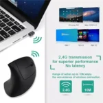 Vertical Mouse Ergonomic 2.4GHz Wireless Optical Mice 3 Adjustable DPI 800/1200/1600 6 Buttons for Laptop PC Computer Desktop - Image 6
