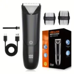 Man Beard Shaver Sideburn Electric Body Hair Trimmer With 2 Protective Cap For Underarm Leg Hair Razor Rechargeable Grooming Kit - Image 6