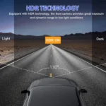 Dash Cam W/ IR Night Vision Loop Recording & 2" IPS Screen 1080P 3 Camera ， DVR recorder, video recorder, Vehicle DVR - Image 5