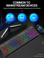 Shadow mechanical feeling, keyboard, desktop computer, laptop, esports game, illuminated wired keyboard - Image 6