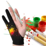 Drawing Glove Palm Rejection Two Finger Gloves for Apple IPad Capacitive Tablet Screen Artist Right/Left Hand Graphic Tablet - Image 5