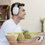 BINNUNE BW06 2.4GHz Wireless Gaming Headset with Mic for PS5 PS4 PC Mac Playstation Bluetooth Gaming headphone with Microphone - Image 2