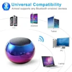 Wireless Bluetooth Speaker Portable Small Steel Gun Metal Heavy Stereo Surround Subwoofer Outdoor Mini Bluetooth Small Speaker - Image 4