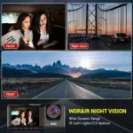 Dash Cam W/ IR Night Vision Loop Recording & 2" IPS Screen 1080P 3 Camera ， DVR recorder, video recorder, Vehicle DVR - Image 4