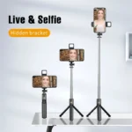 Selfie Stick Wireless Tripod Stand with Light Bluetooth Remote Extendable Tripod for iPhone Mobile Phone Tiktok Live Streaming - Image 4