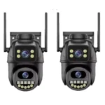 4K 8MP WiFi Surveillance Camera,AI Human Detect, Dual Lens, 4X Digital Zoom, Outdoor Security PTZ IP Cameras - Image 6