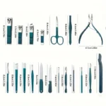 Professional 7-18 Piece Nail Care Kit Stainless Steel Manicure & Pedicure Set with Travel Case for On-the-Go Grooming - Image 6