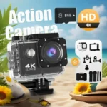 4K Action Camera with 120° Wide - Angle + WiFi - APP Control, Capable of Shooting in Scenes like Diving and Skiing
