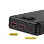 6*18650 Power Bank Battery Box Holder Dual USB Type C Charge Shell With camping lights for iPhone Huawei 18650 Battery Cases - Image 2