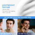 Professional Men Eye Cream 20g Hydrating Moisturize Diminish Dark Circles Puffiness Rapid Absorption 3D Roller Ball Skin Care - Image 5