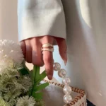 1pc Vintage White Enamel Metal Irregular Shape Geometric Open Adjustable Ring for Women Girl Fashion Jewelry Birthday Gifts - Image 2