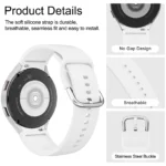 TPU Case+Silicone Strap For Samsung Galaxy Watch 4 5 6 7 40mm 44mm Band Screen Protective Cover Bumper For Galaxy Watch 4 5 6 7 - Image 4