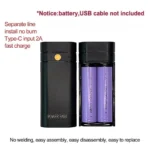 5V 2A 6000mAh 2X 18650 USB Type-C Battery Charger Case DIY Power Bank Box For Phone Electronic Charging Not Including Batteries - Image 5