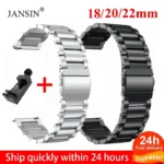 18mm 22mm 20mm Watch Band For Samsung Galaxy Watch 7/6/5/4/3 40mm 44mm S3 Active2 Huawei Watch GT4 GT3 Gt2e Stainless Steel Band