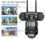 V380 Pro WiFi IP Camera Outdoor 12MP 6K Triple Lenses Triple Screens Security Video Monitor Night Vision Waterproof CCTV Cameras - Image 2