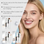 2-in-1 Color-Changing Foundation Stick Full Coverage Lightweight Moisturize Finish Base Makeup Dual-Ended with Detachable Brush - Image 6