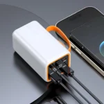 Portable Power Bank Case DIY Battery Storage Boxes Dual USB Type-C Power Bank Shell Battery DIY Shell 4 Slots 21700 No Battery - Image 3