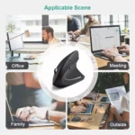 Vertical Mouse Ergonomic 2.4GHz Wireless Optical Mice 3 Adjustable DPI 800/1200/1600 6 Buttons for Laptop PC Computer Desktop - Image 5