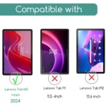 2 Pieces HD Scratch Proof Screen Protector Tempered Glass For Lenovo Tab M11 11-inch 2024 Tablet Protective Film Free Bubbles - Image 2