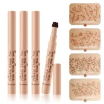Freckle Pen Natural Lifelike Fake Freckles Pen Lasting Look Dot Spot Pen Makeup Waterproof Light/Dark Brown Freckles Stamp Pen - Image 3