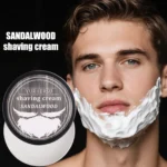 Sandalwood Shaving Soap 80g, Natural Glycerin Based, Rich Lather for Men, Barber Grade, Luxury Shave, Moisturizing & Soothing - Image 3