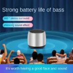 M1 Mini Bluetooth-compatible Small Speaker Portable Intelligent One Drag Two Small Steel Cannon Metal Wireless Sound Subwoofer - Image 3