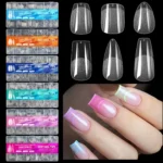 600Pcs Full Cover Press On Nail Tips Stiletto Almond Square Coffin French False Fake Soak Off Gel Nail Extension Tips Capsule - Image 2
