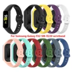 Soft Silicone Strap For Samsung Galaxy Fit 2 SM-R220 Smart Watch Band Sport Bracelet Replacement Wristband For Galaxy Fit2 Band - Image 2