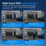 V380 Pro WiFi IP Camera Outdoor 12MP 6K Triple Lenses Triple Screens Security Video Monitor Night Vision Waterproof CCTV Cameras - Image 5