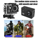 4K Ultra HD Action Camera 3MP 900mAh Underwater Waterproof Case Outdoor Sports Helmet Video Recording Cameras With 2.0 HD Screen - Image 5