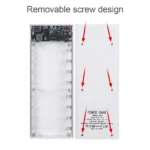 25W Battery Charge Storage Box Dual USB Micro Type C 18650 Power Bank Shell PD QC3.0 Quick Charge For Smartphone Without Battery - Image 6