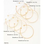 7 Pcs/Set Punk Gold Color Bracelets for Women Streetwear Goth Heart Prints Metal Design Open Bangle Fashion Jewelry Gifts 2024 - Image 6