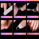 Fake Nails Long Round 120-Piece Set, Pre-Made Semi-Matte Glue Nail Tips, Suitable for Full Coverage of Acrylic Fake Nails, 12 Sizes for Home DIY Salon - Image 5